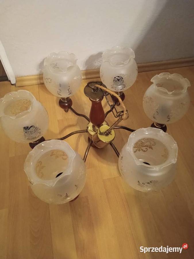Lampa wisząca żyrandol vintage śląskie Tychy