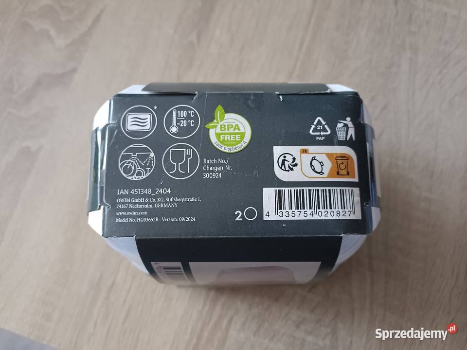 Zestaw 4 pojemników do przechowywania żywności Kwidzyn