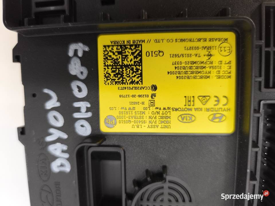 KOMPUTER MODUŁ HYUNDAI BAYON 12 95400Q0510 osobowe sprzedam