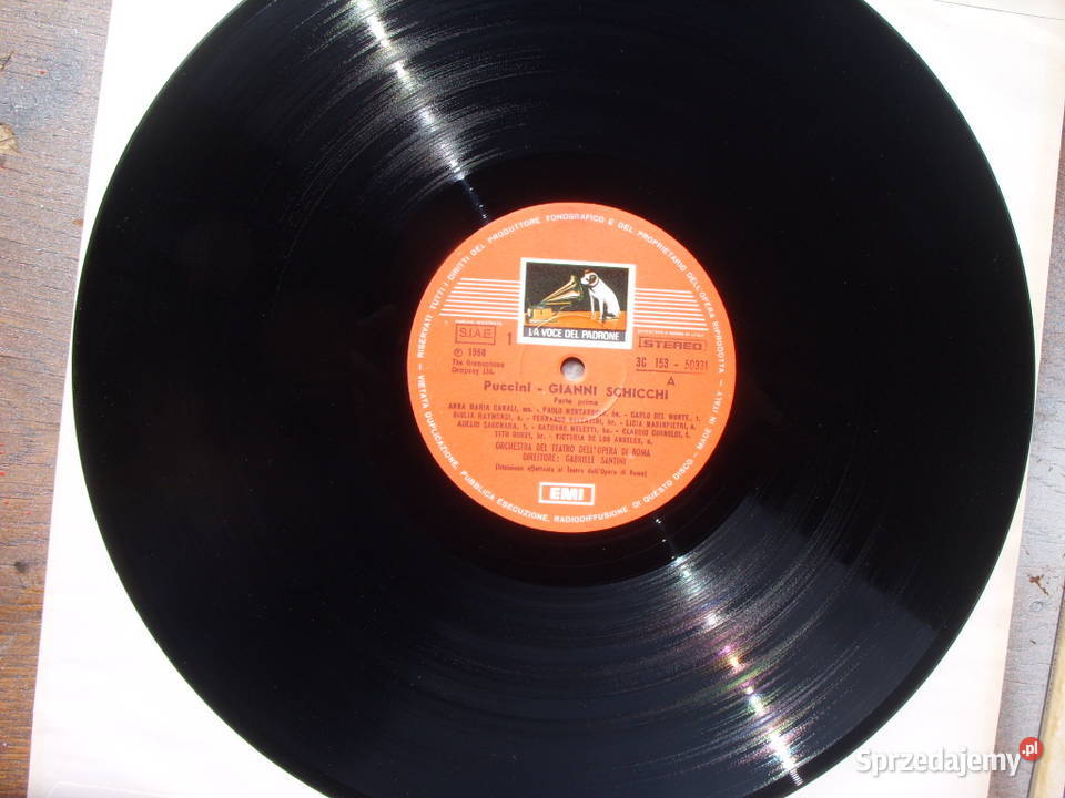 Klasyka LP PUCCINI TRITTICOIL TABARO 1973 Wołów
