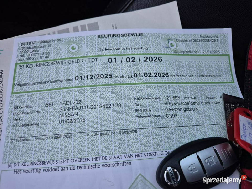 Nissan Qashqai 12Turbo 115 Lift II 20132021 relingi dachowe Qashqai Gniewkowo