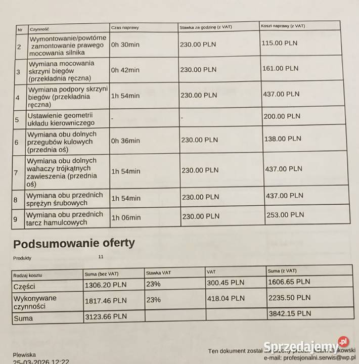 Citroen C4 Grand Picasso serwisie automatyczna