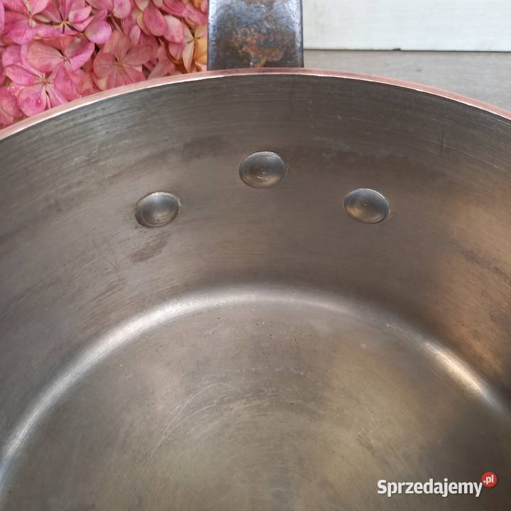 Profesjonalny miedziany rondel poj 3 litry grube Warszawa