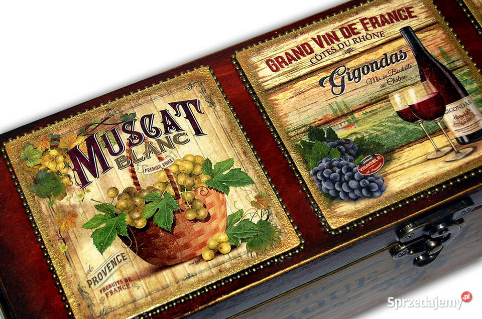 drewniana SKRZYNKA NA WINO Marsannay la Cte Bydgoszcz