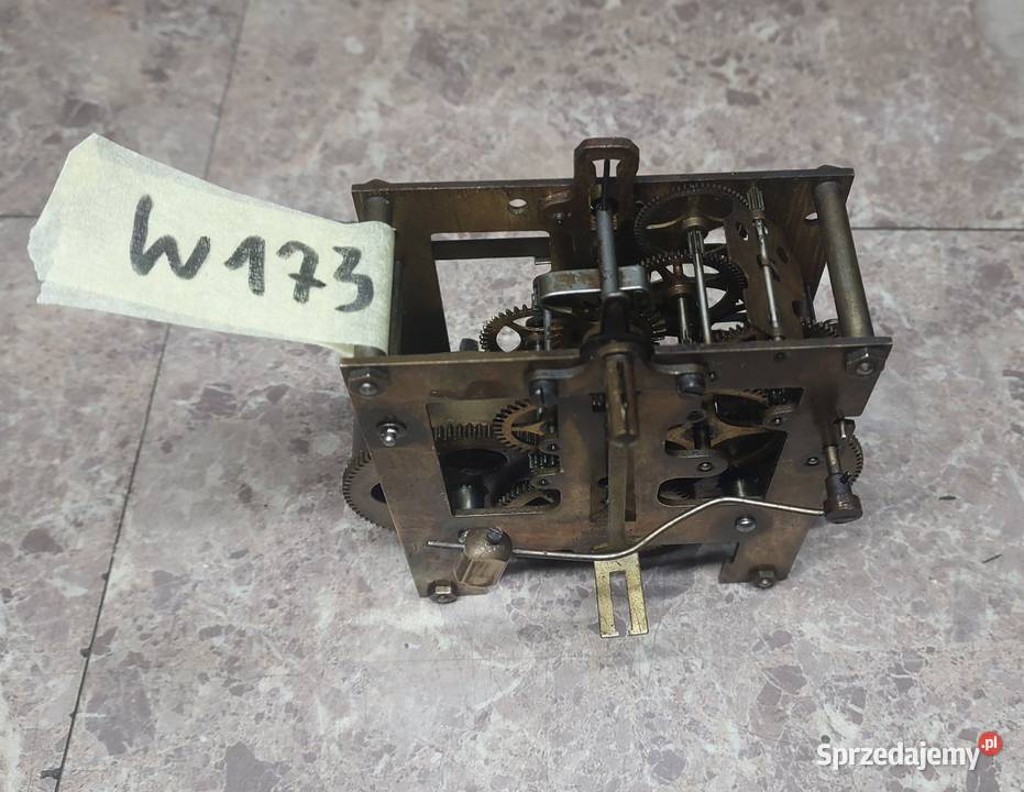 M173 Mechanizm starego zegara ściennego Gustav Tczew
