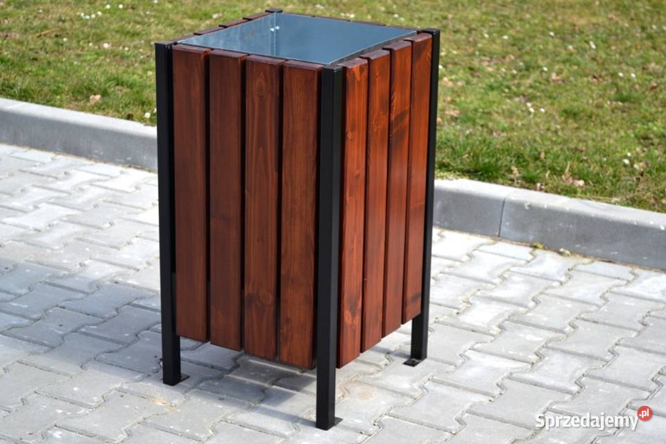 Kosz miejski na śmieci na odpadki uliczny Warszawa