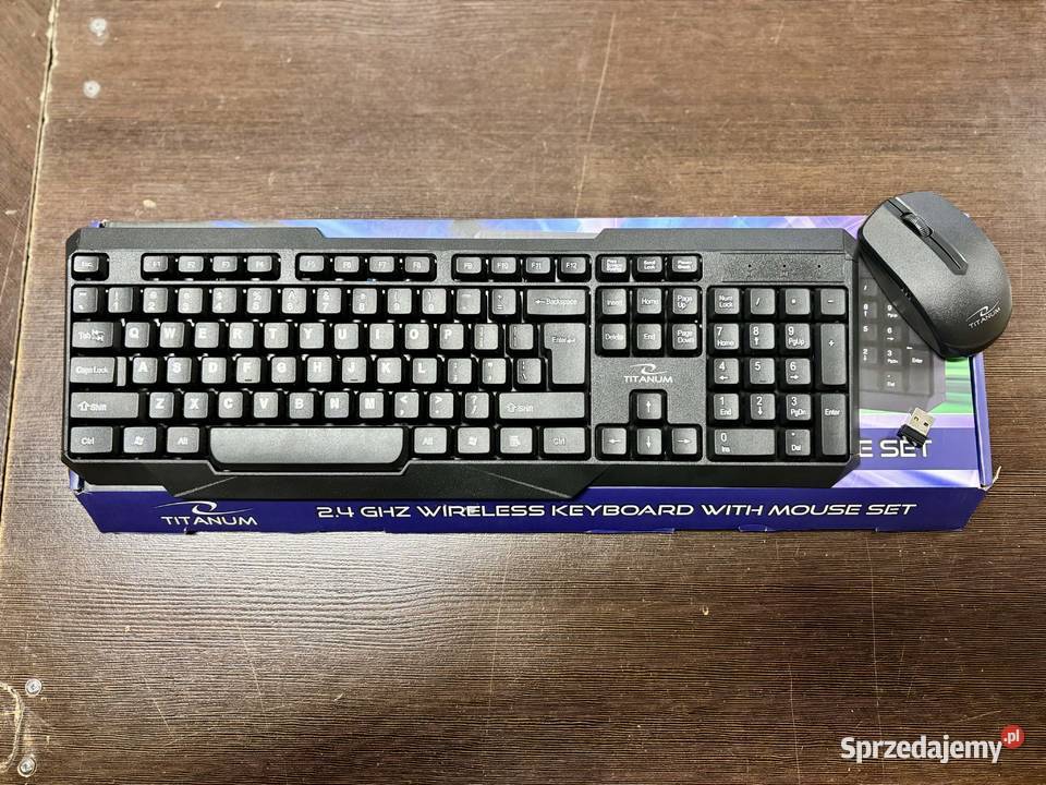 Bezprzewodowy zestaw klawiatura i mysz Titanum Elbląg