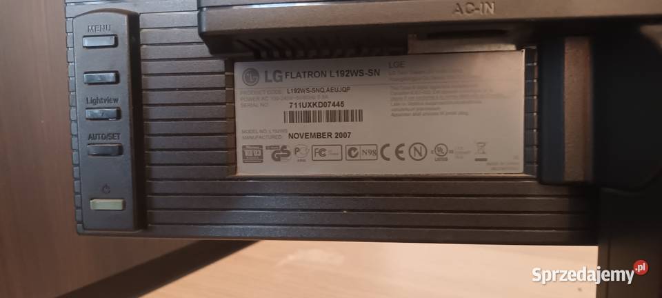 Monitor LG 19 L192 WsSn Faltron Lublin