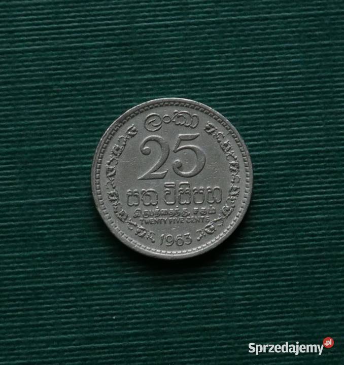 CEJLON 25 centów 1963r