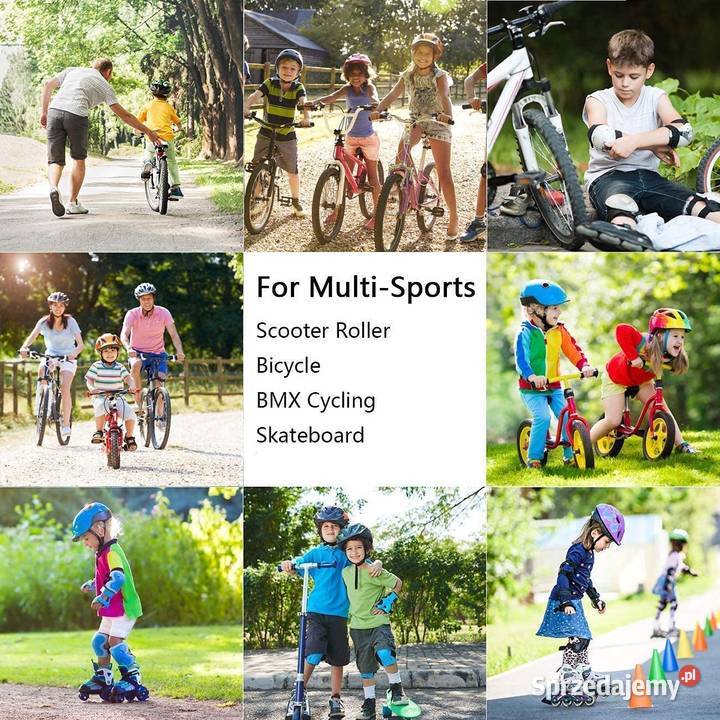 XJD dziecięcy kask na hulajnogę S czarny 4955 Kaski i odzież