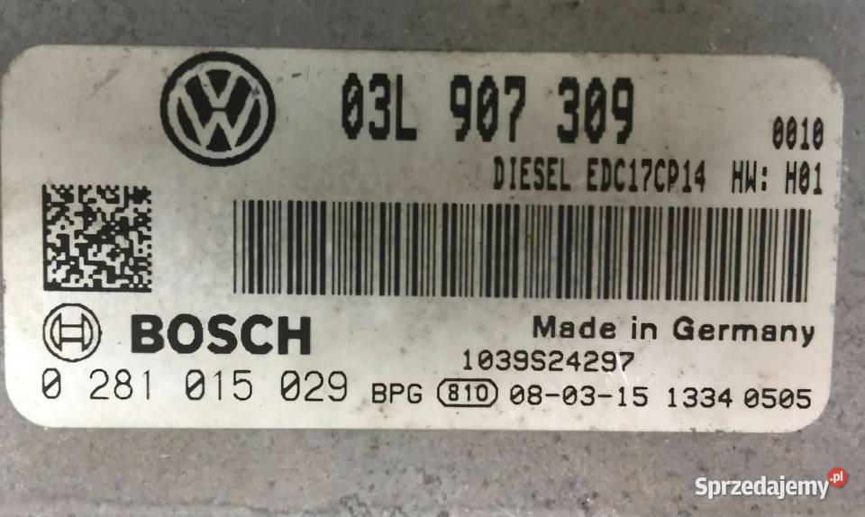 KOMPUTER STEROWNIK SILNIKA VW PASSAT B6 20 TDI