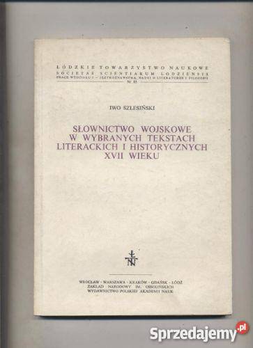 Słownictwo wojskowe w wybranych tekstach Szczecin