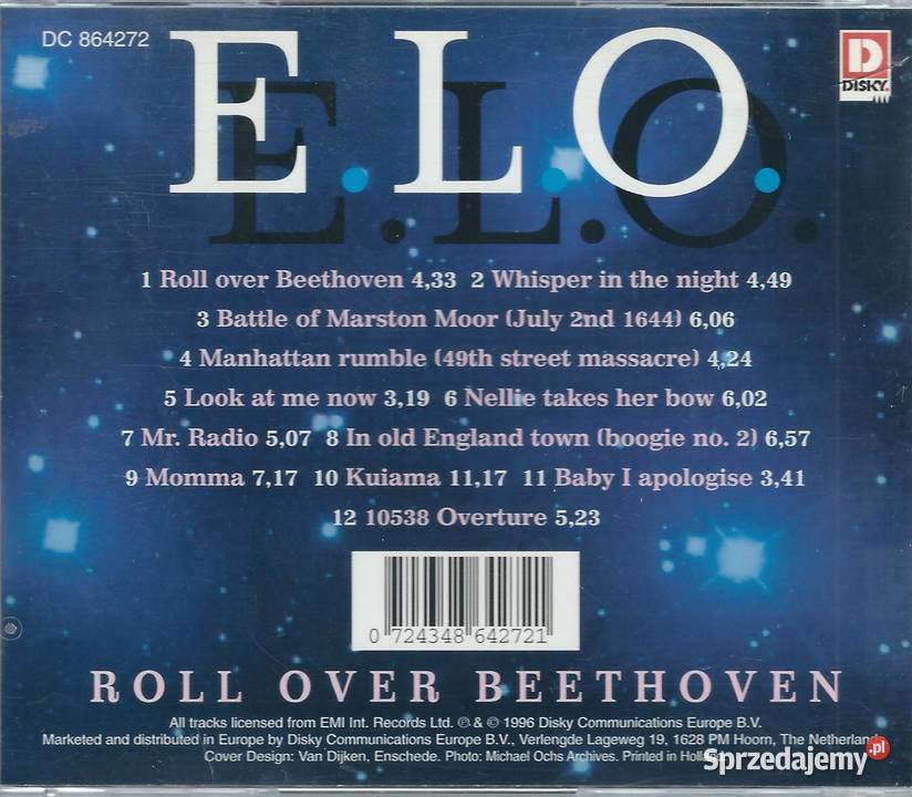 CD Electric Light Orchestra Roll Over Beethoven Płyty i kasety sprzedam