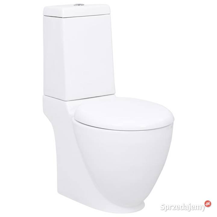 vidaXL Ceramiczna toaleta ze spłuczką okrągła Warszawa