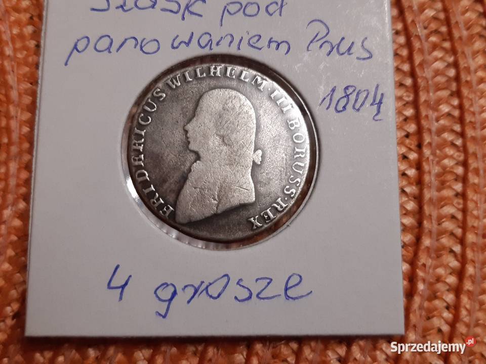 moneta srebrna Śląska panowania pruskiego z Łomża