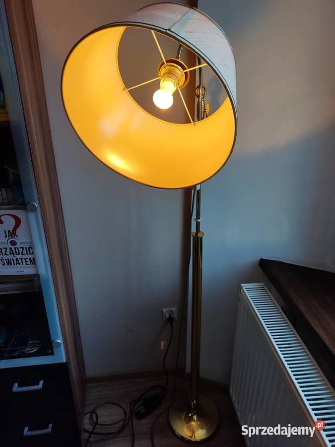 Lampa stojąca podłogowa chromowana z regulacjami Głuchołazy