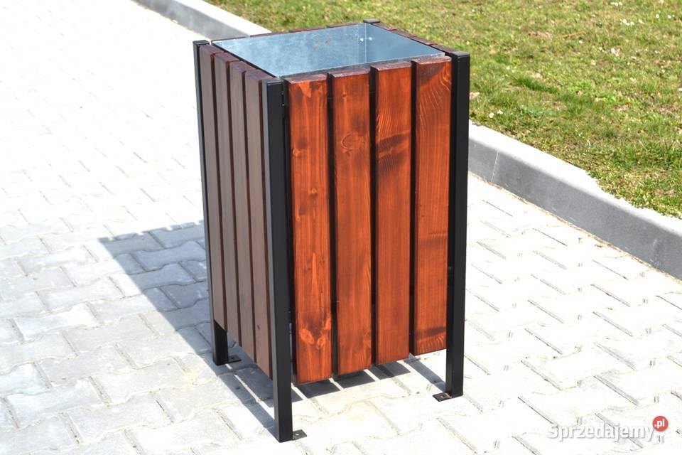 Kosz miejski na śmieci na odpadki uliczny Warszawa