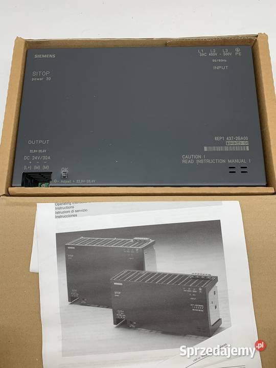 Siemens 6EP1 4372BA00 Power Supply 24V30A Warszawa