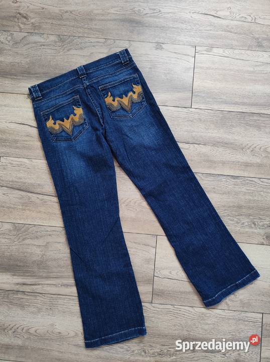 Jeansowe spodnie Dzwony Vintage 40 Look