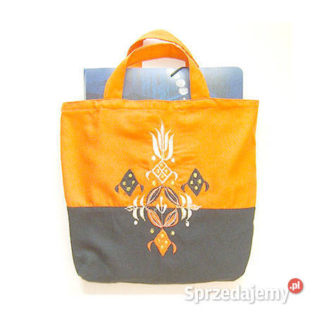 Boho torba oranżowaładna torba na zakupyetno Szczecin sprzedam
