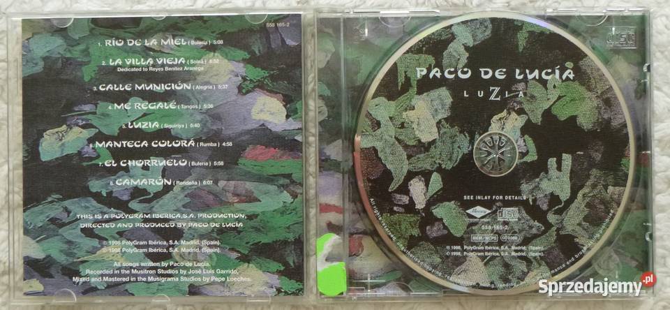 Płyta CD Paco de Lucia Luzia CD mazowieckie Warszawa