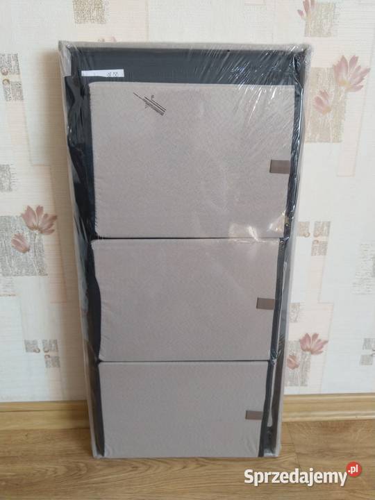 NOWY Składany puf ze schowkami 3 szufladami 38cm Zabrze