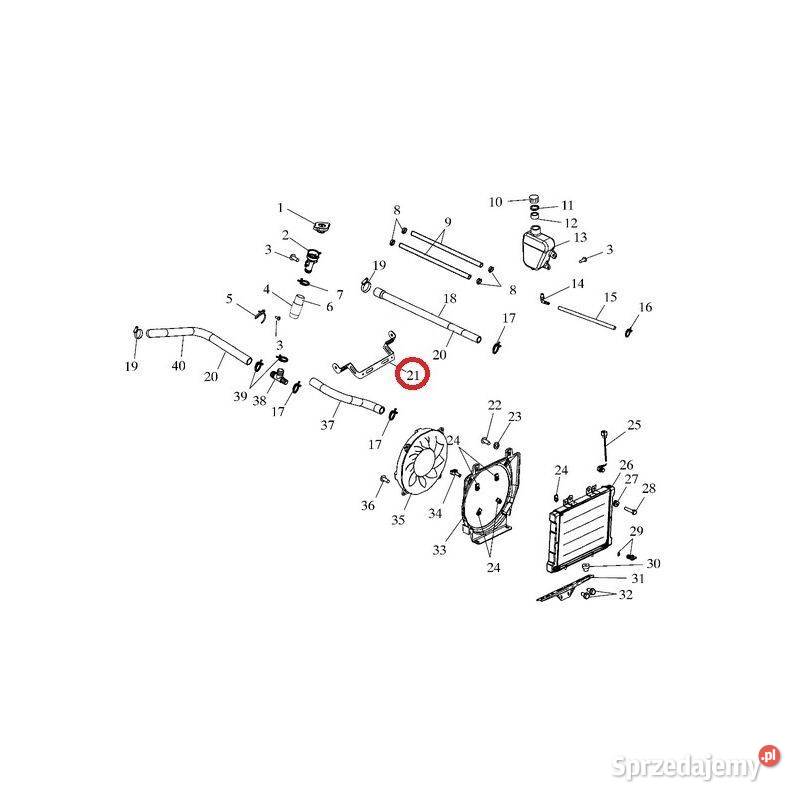 Mocowanie chłodnicy górne do quada Polaris małopolskie