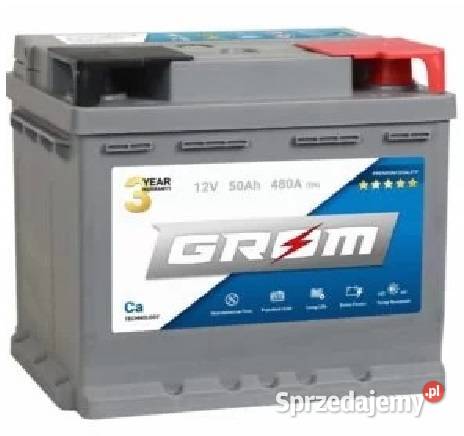 Akumulator GROM Premium 50Ah 480A Legionowo