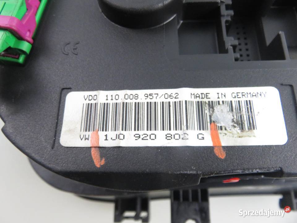 LICZNIK VW GOLF IV 1J1 19 TDI AUY 1J0920802G Liczniki i zegary
