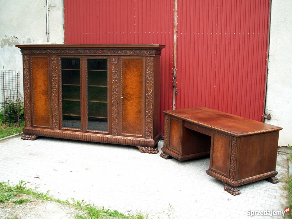 Antyczny komplet gabinetowy 1925 NEORENESANS Wrocław