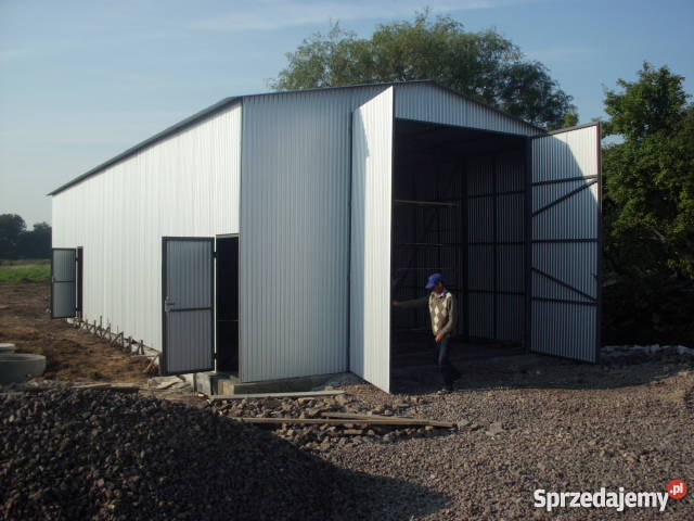 Garaż Blaszany Garaże Blaszane 8x20 Każdy Wymiar