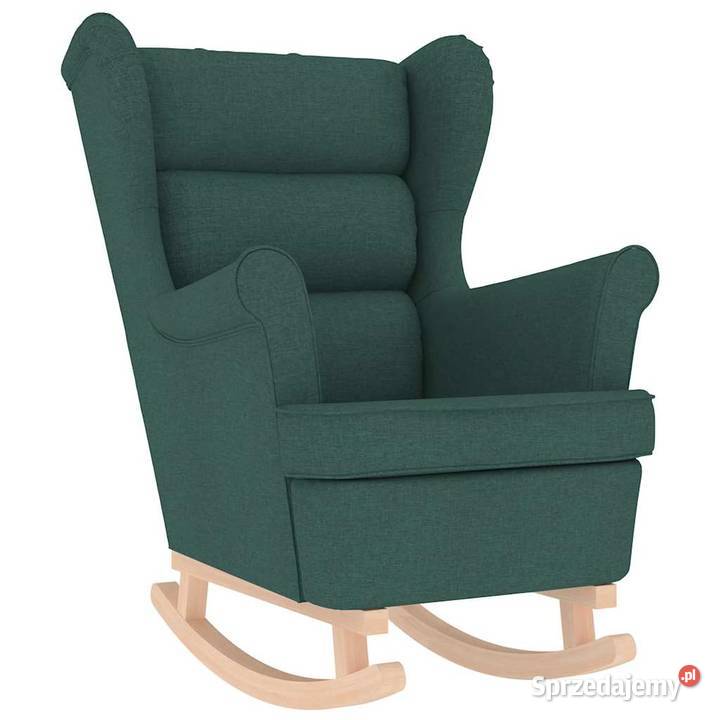vidaXL Fotel bujany ciemnozielony 74x90x102
