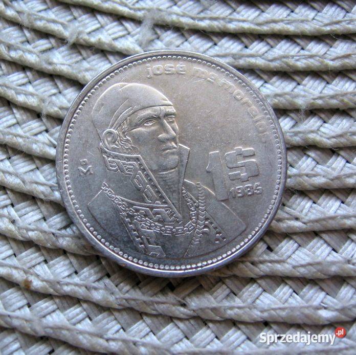 Meksyk 1 Peso 1985r wielkopolskie Kalisz