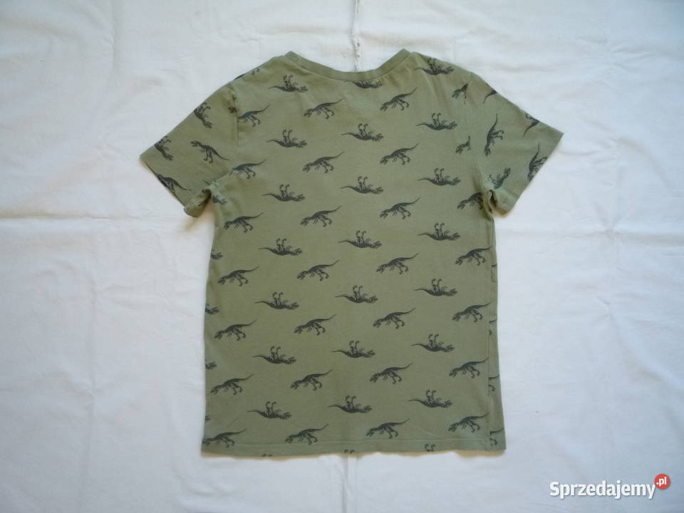 HM 134140 Zielona khaki Koszulka Dinozaury zachodniopomorskie