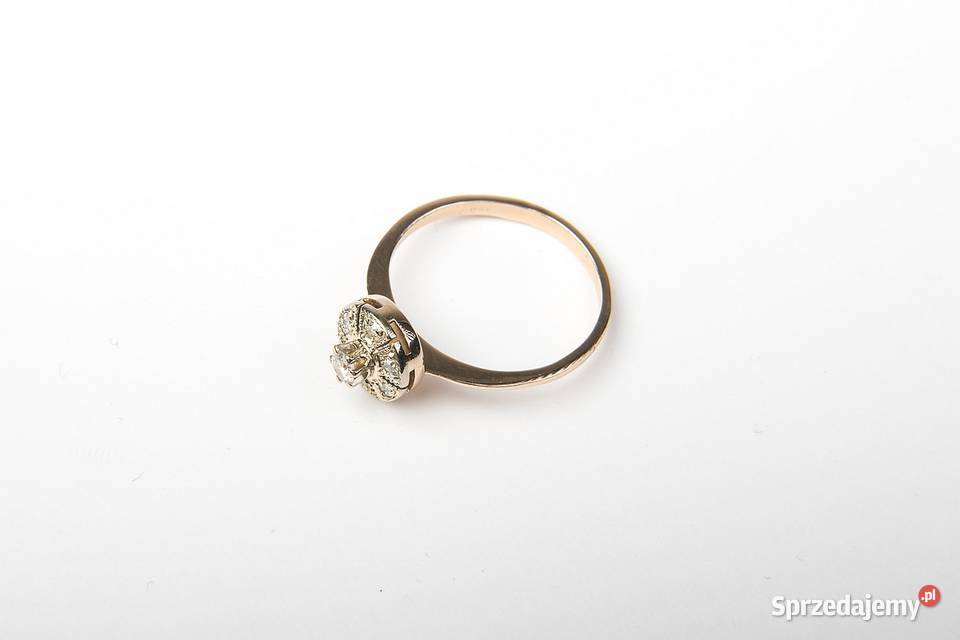 11319 Złoty pierścionek z diamentami Katowice