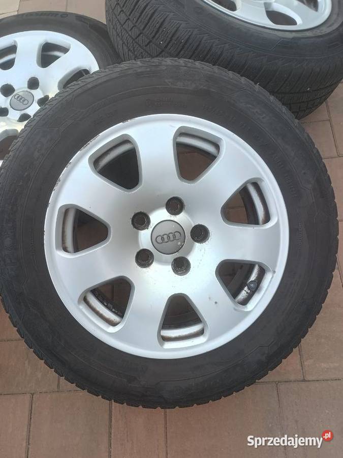 Alufelgi koła Audi oryginalne 15 opony zimowe wielkopolskie Osieczna sprzedam