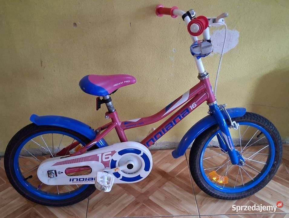 Rowerek Indiana 16 Dziewczęcy Różowy UZYWANY Strzelin sprzedam