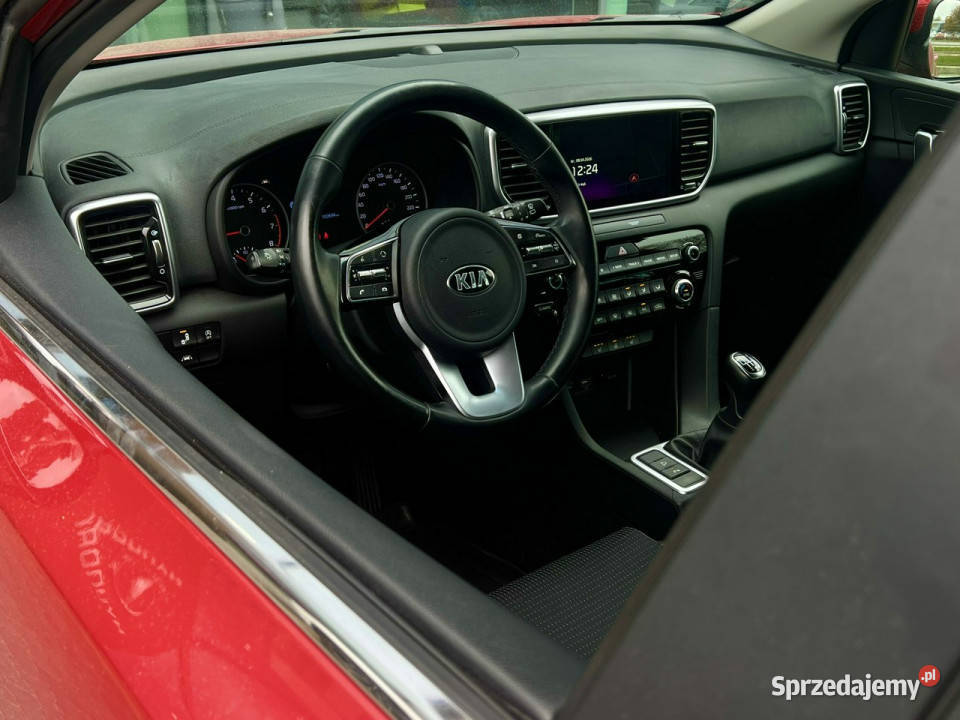 Kia Sportage 16GDi 132 Black Edition 1rej2021 bordowy Piotrków Trybunalski sprzedam