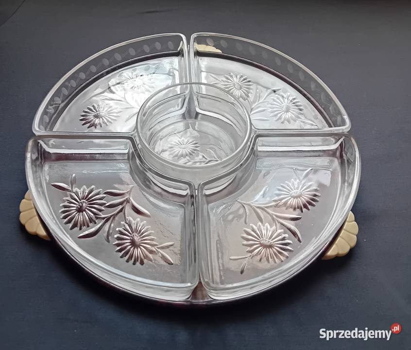 Kabaret art deco do przystawek z obrotową Koźminek sprzedam