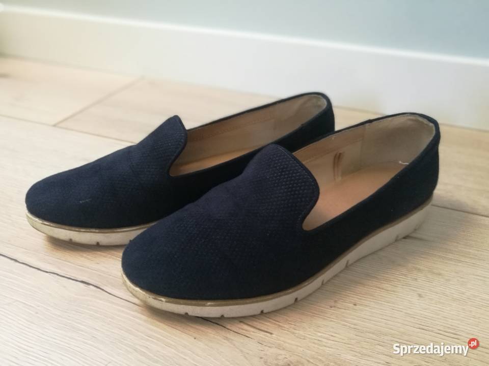Damskie granatowe buty wsuwane lords GRACELAND 24.5cm Dębica sprzedam