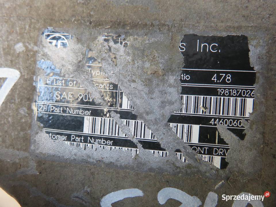 DYFER PRZÓD MERCEDES W163 478 osobowe