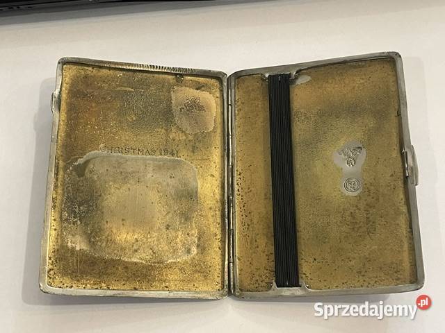 Niemiecka papierośnica platerowana III Rzesza Kraków