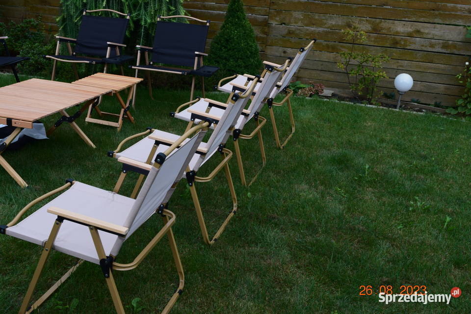 krzesło składane turystyczne campingowe jasny Bosutów
