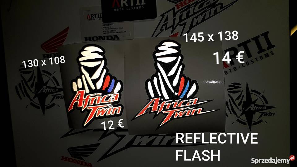 Reflective stickers Naklejka odblaskowa 130 x naklejki Akcesoria Piątkowiec