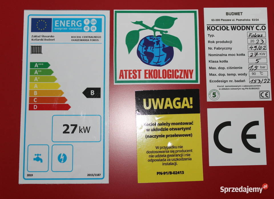 KOTŁY 27 kW do 250 m2 UniwersumEKO KOCIOŁ Piece Kotły i Piece CO Sulejówek