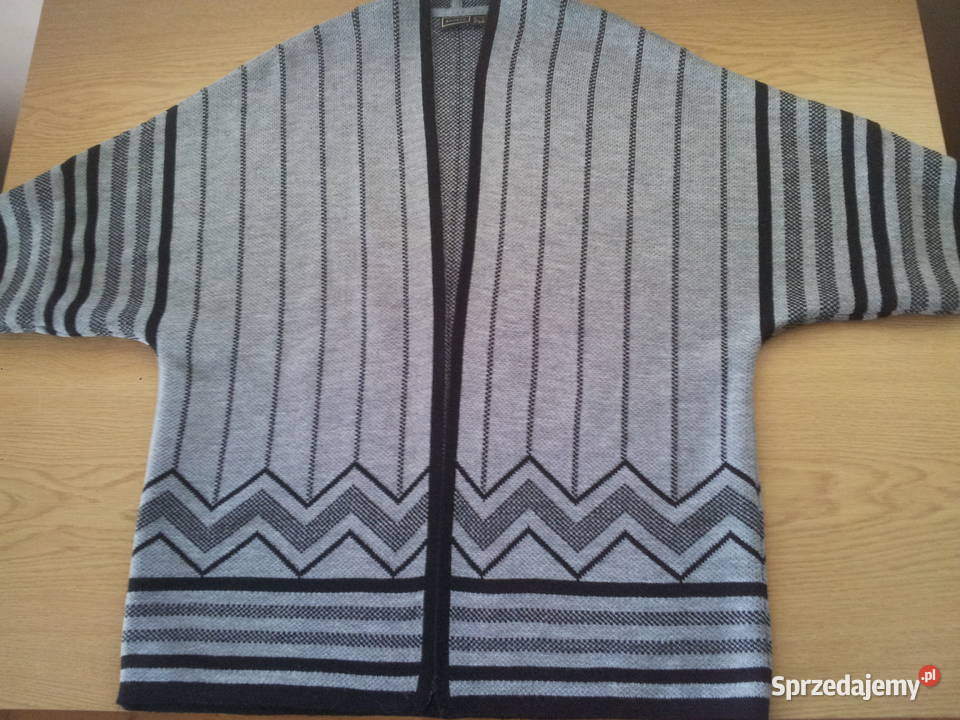 Kardigan Rainbowsweter szaro czarnyr LXL Rozmiar 42(XL) Pszczyna sprzedam