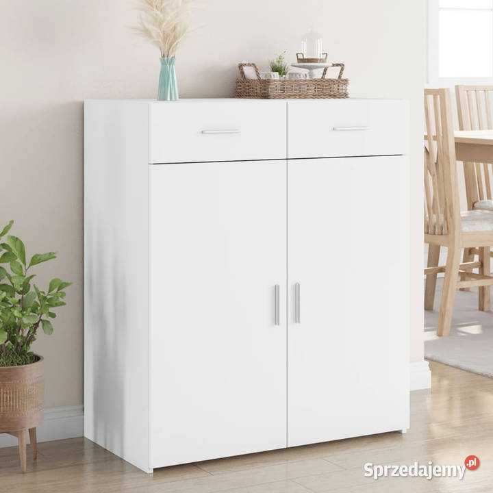 Szafka biała 80x425x93 materiał drewnopochodny