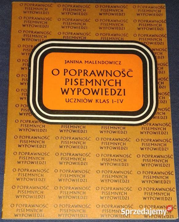 O poprawności pisemnych wypowiedzi uczniów klas
