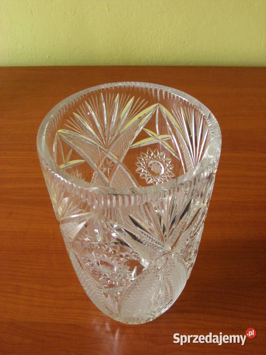Kryształowy wazon Kryształ PRL Elegancki Wazony świętokrzyskie