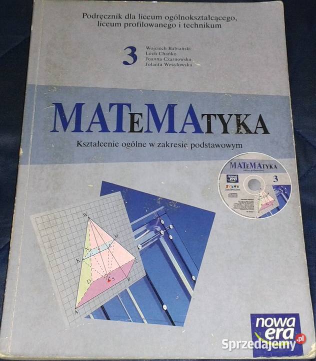 Matematyka 3 Zakres podstawowy W Babiański L Pozostałe lubelskie Chełm